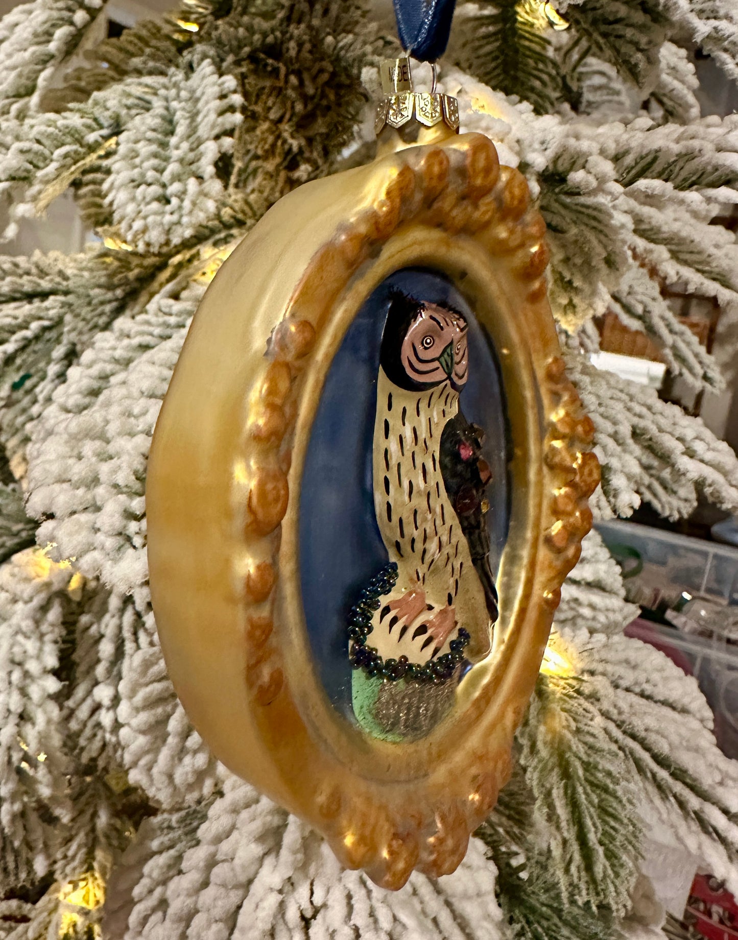 Framed Owl Ornament