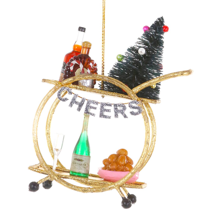 Holiday Bar Cart Ornament