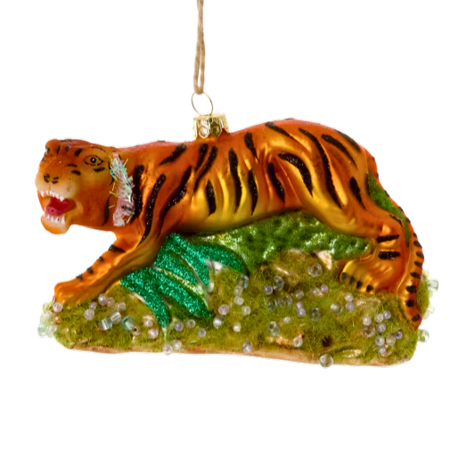Crouching Tiger Ornament