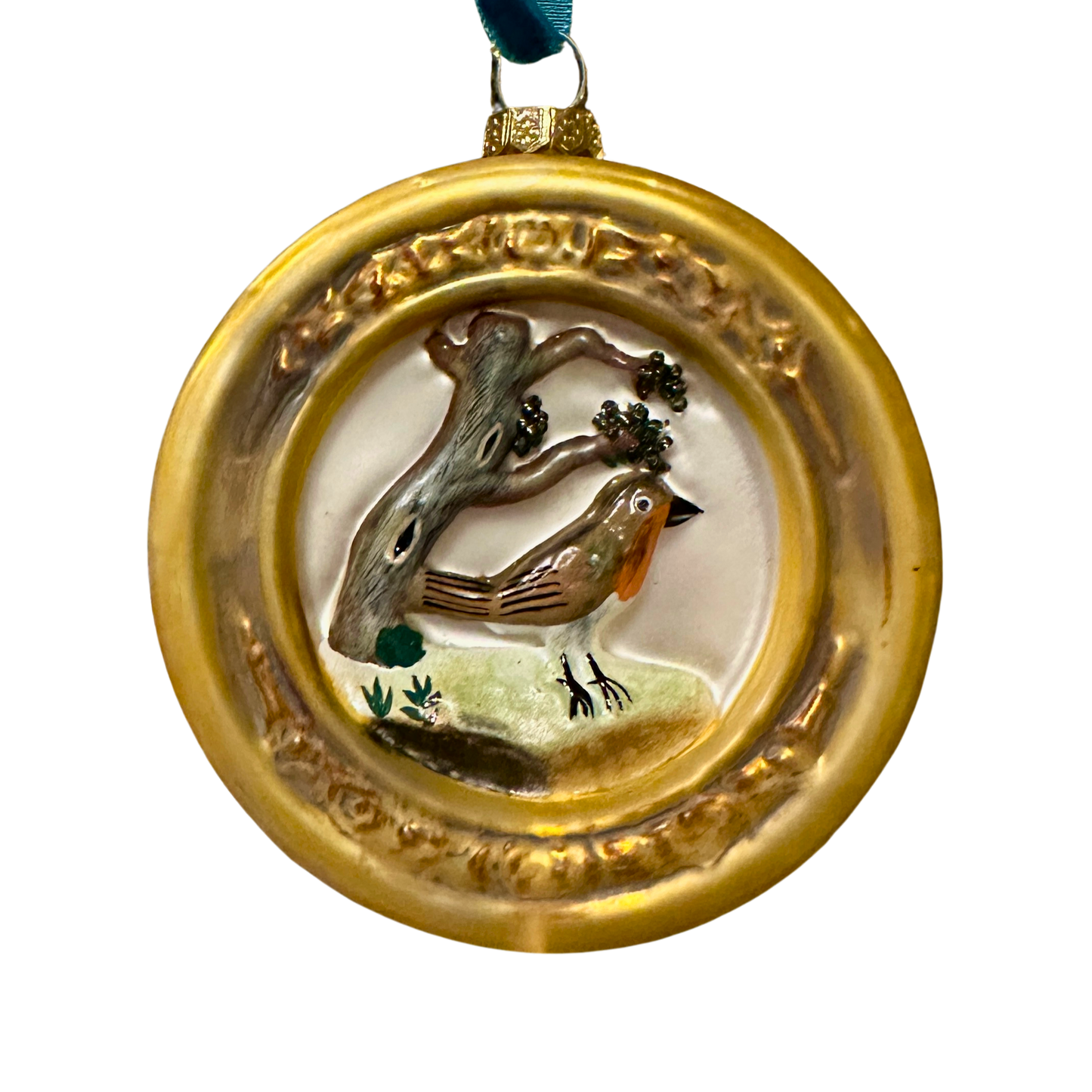 Framed Robin Ornament