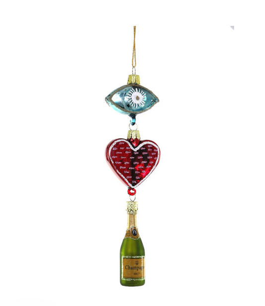 I Heart Champagne ornament